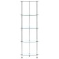 vidaXL Regal mit 5 Ablagen Transparent 30x30x130 cm Hartglas vidaXL Regal mit 5 Ablagen Transparent 30x30x130 cm Hartglas