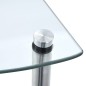 vidaXL Regal mit 3 Ablagen Transparent 30x30x67 cm Hartglas vidaXL Regal mit 3 Ablagen Transparent 30x30x67 cm Hartglas