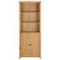 vidaXL Bücherregal mit 2 Türen 70x30x180 cm Massivholz Eiche vidaXL Bücherregal mit 2 Türen 70x30x180 cm Massivholz Eiche
