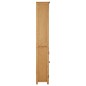 vidaXL Bücherregal mit 2 Türen 70x30x180 cm Massivholz Eiche vidaXL Bücherregal mit 2 Türen 70x30x180 cm Massivholz Eiche