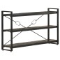 vidaXL Bücherregal 3 Fächer Schwarz 140x30x80 cm Mango Massivholz vidaXL Bücherregal 3 Fächer Schwarz 140x30x80 cm Mango Massivholz