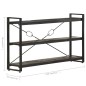 vidaXL Bücherregal 3 Fächer Schwarz 140x30x80 cm Mango Massivholz vidaXL Bücherregal 3 Fächer Schwarz 140x30x80 cm Mango Massivholz