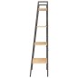 vidaXL Standregal 4 Böden Hellbraun und Schwarz 56x35x140 cm vidaXL Standregal 4 Böden Hellbraun und Schwarz 56x35x140 cm