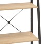 vidaXL Standregal 4 Böden Hellbraun und Schwarz 56x35x140 cm vidaXL Standregal 4 Böden Hellbraun und Schwarz 56x35x140 cm