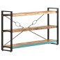 vidaXL Bücherregal 3 Fächer 140x30x80 cm Altholz Massiv vidaXL Bücherregal 3 Fächer 140x30x80 cm Altholz Massiv