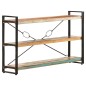 vidaXL Bücherregal 3 Fächer 140x30x80 cm Altholz Massiv vidaXL Bücherregal 3 Fächer 140x30x80 cm Altholz Massiv