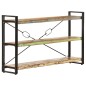 vidaXL Bücherregal 3 Fächer 140x30x80 cm Altholz Massiv vidaXL Bücherregal 3 Fächer 140x30x80 cm Altholz Massiv