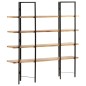 vidaXL Bücherregal mit 4 Regalböden 160x35x160 cm Mango Massivholz vidaXL Bücherregal mit 4 Regalböden 160x35x160 cm Mango Massivholz