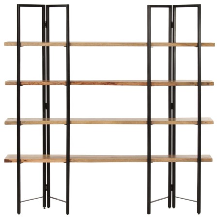 vidaXL Bücherregal mit 4 Regalböden 160x35x160 cm Mango Massivholz