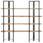 vidaXL Bücherregal mit 4 Regalböden 160x35x160 cm Mango Massivholz vidaXL Bücherregal mit 4 Regalböden 160x35x160 cm Mango Massivholz