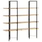 vidaXL Bücherregal mit 4 Regalböden 160x35x160 cm Mango Massivholz vidaXL Bücherregal mit 4 Regalböden 160x35x160 cm Mango Massivholz
