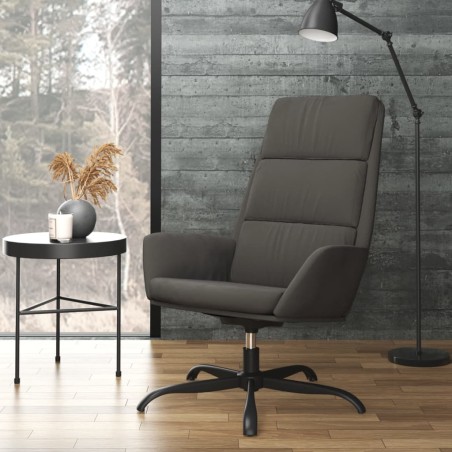 Relaxsessel Dunkelgrau Samt