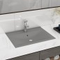vidaXL Luxus-Waschbecken mit Hahnloch Matt-Hellgrau 60x46 cm Keramik vidaXL Luxus-Waschbecken mit Hahnloch Matt-Hellgrau 60x46 cm Keramik