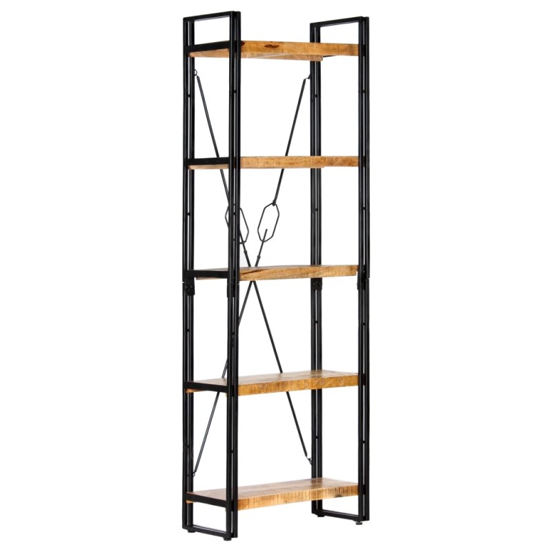 vidaXL Bücherregal 5 Fächer 60 x 30 x 180 cm Mango Massivholz vidaXL Bücherregal 5 Fächer 60 x 30 x 180 cm Mango Massivholz