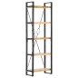 vidaXL Bücherregal 5 Fächer 60 x 30 x 180 cm Mango Massivholz vidaXL Bücherregal 5 Fächer 60 x 30 x 180 cm Mango Massivholz