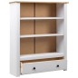 vidaXL Bücherregal Weiß 80 x 35 x 110 cm Massivholz Panama-Kiefer vidaXL Bücherregal Weiß 80 x 35 x 110 cm Massivholz Panama-Kiefer