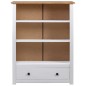 vidaXL Bücherregal Weiß 80 x 35 x 110 cm Massivholz Panama-Kiefer vidaXL Bücherregal Weiß 80 x 35 x 110 cm Massivholz Panama-Kiefer