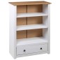 vidaXL Bücherregal Weiß 80 x 35 x 110 cm Massivholz Panama-Kiefer vidaXL Bücherregal Weiß 80 x 35 x 110 cm Massivholz Panama-Kiefer