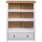 vidaXL Bücherregal Weiß 80 x 35 x 110 cm Massivholz Panama-Kiefer vidaXL Bücherregal Weiß 80 x 35 x 110 cm Massivholz Panama-Kiefer