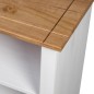 vidaXL Bücherregal Weiß 80 x 35 x 110 cm Massivholz Panama-Kiefer vidaXL Bücherregal Weiß 80 x 35 x 110 cm Massivholz Panama-Kiefer