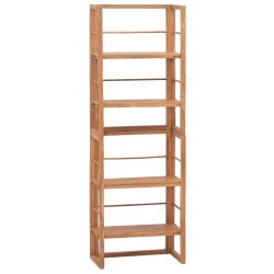 vidaXL Regal 60x30x180 cm Teak Massivholz
