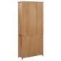 vidaXL Bücherregal mit 2 Türen 90x30x200 cm Massivholz Eiche vidaXL Bücherregal mit 2 Türen 90x30x200 cm Massivholz Eiche