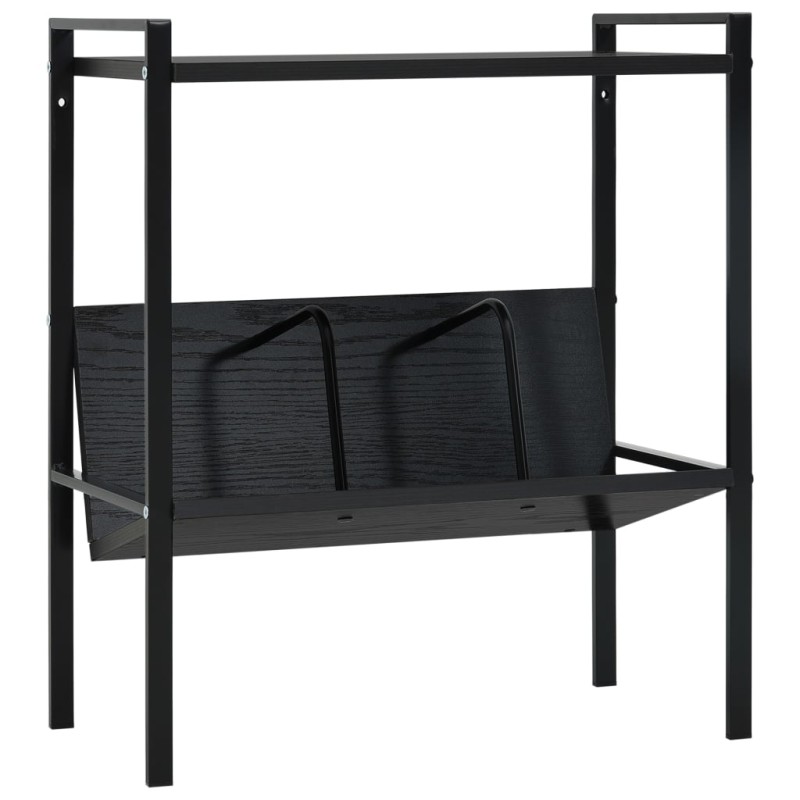 vidaXL Bücherregal 2 Regalböden Schwarz 52x28x59 cm Holzwerkstoff vidaXL Bücherregal 2 Regalböden Schwarz 52x28x59 cm Holzwerkstoff