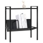 vidaXL Bücherregal 2 Regalböden Schwarz 52x28x59 cm Holzwerkstoff vidaXL Bücherregal 2 Regalböden Schwarz 52x28x59 cm Holzwerkstoff