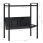 vidaXL Bücherregal 2 Regalböden Schwarz 52x28x59 cm Holzwerkstoff vidaXL Bücherregal 2 Regalböden Schwarz 52x28x59 cm Holzwerkstoff