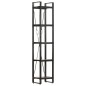vidaXL Bücherregal 5 Fächer Schwarz 40x30x180 cm Mango Massivholz vidaXL Bücherregal 5 Fächer Schwarz 40x30x180 cm Mango Massivholz