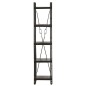 vidaXL Bücherregal 5 Fächer Schwarz 40x30x180 cm Mango Massivholz vidaXL Bücherregal 5 Fächer Schwarz 40x30x180 cm Mango Massivholz