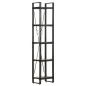vidaXL Bücherregal 5 Fächer Schwarz 40x30x180 cm Mango Massivholz vidaXL Bücherregal 5 Fächer Schwarz 40x30x180 cm Mango Massivholz