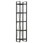 vidaXL Bücherregal 5 Fächer Schwarz 40x30x180 cm Mango Massivholz vidaXL Bücherregal 5 Fächer Schwarz 40x30x180 cm Mango Massivholz