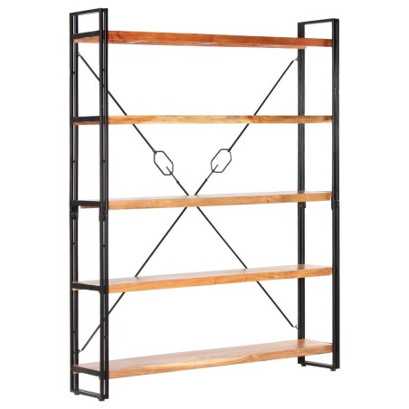 vidaXL Bücherregal 5 Fächer 140x30x180 cm Akazie Massivholz