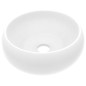 vidaXL Luxuriöses Waschbecken Rund Matt Weiß 40x15 cm Keramik vidaXL Luxuriöses Waschbecken Rund Matt Weiß 40x15 cm Keramik