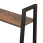 vidaXL Standregal 5 Böden Dunkelbraun und Schwarz 56x35x174 cm vidaXL Standregal 5 Böden Dunkelbraun und Schwarz 56x35x174 cm