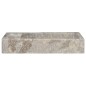 vidaXL Waschbecken Grau 58x39x10 cm Marmor vidaXL Waschbecken Grau 58x39x10 cm Marmor