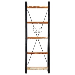 vidaXL Bücherregal 5 Fächer 60x30x180 cm Altholz Massiv