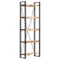 vidaXL Bücherregal 5 Fächer 60x30x180 cm Altholz Massiv vidaXL Bücherregal 5 Fächer 60x30x180 cm Altholz Massiv