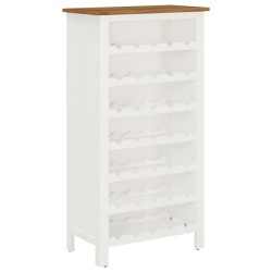 vidaXL Weinschrank 56x32x110 cm Massivholz Eiche