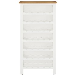 vidaXL Weinschrank 56x32x110 cm Massivholz Eiche
