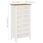 vidaXL Weinschrank 56x32x110 cm Massivholz Eiche vidaXL Weinschrank 56x32x110 cm Massivholz Eiche