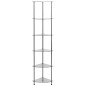 vidaXL Regal mit 6 Ablagen Transparent 30x30x160 cm Hartglas vidaXL Regal mit 6 Ablagen Transparent 30x30x160 cm Hartglas