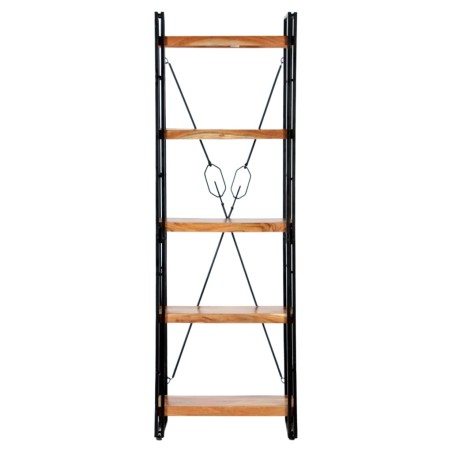 vidaXL Bücherregal 5 Fächer 60x30x180 cm Akazie Massivholz