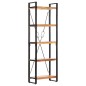 vidaXL Bücherregal 5 Fächer 60x30x180 cm Akazie Massivholz vidaXL Bücherregal 5 Fächer 60x30x180 cm Akazie Massivholz