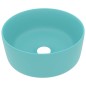 vidaXL Luxuriöses Waschbecken Rund Matt Hellgrün 40x15 cm Keramik vidaXL Luxuriöses Waschbecken Rund Matt Hellgrün 40x15 cm Keramik