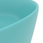 vidaXL Luxuriöses Waschbecken Rund Matt Hellgrün 40x15 cm Keramik vidaXL Luxuriöses Waschbecken Rund Matt Hellgrün 40x15 cm Keramik