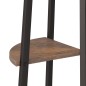 vidaXL Eckregal mit 4 Ablagen Dunkelbraun und Schwarz 45,5x31,5x150 cm vidaXL Eckregal mit 4 Ablagen Dunkelbraun und Schwarz 45,5x31,5x150 cm