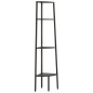 vidaXL Eckregal mit 4 Ablagen Schwarz 45,5x31,5x150 cm vidaXL Eckregal mit 4 Ablagen Schwarz 45,5x31,5x150 cm