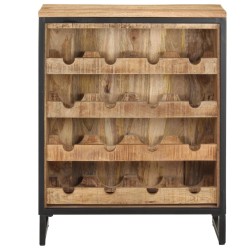 vidaXL Weinschrank 62x33x78,5 cm Raues Mangoholz  